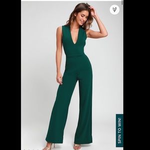 Lulu’s Green Backless Jumpsuit